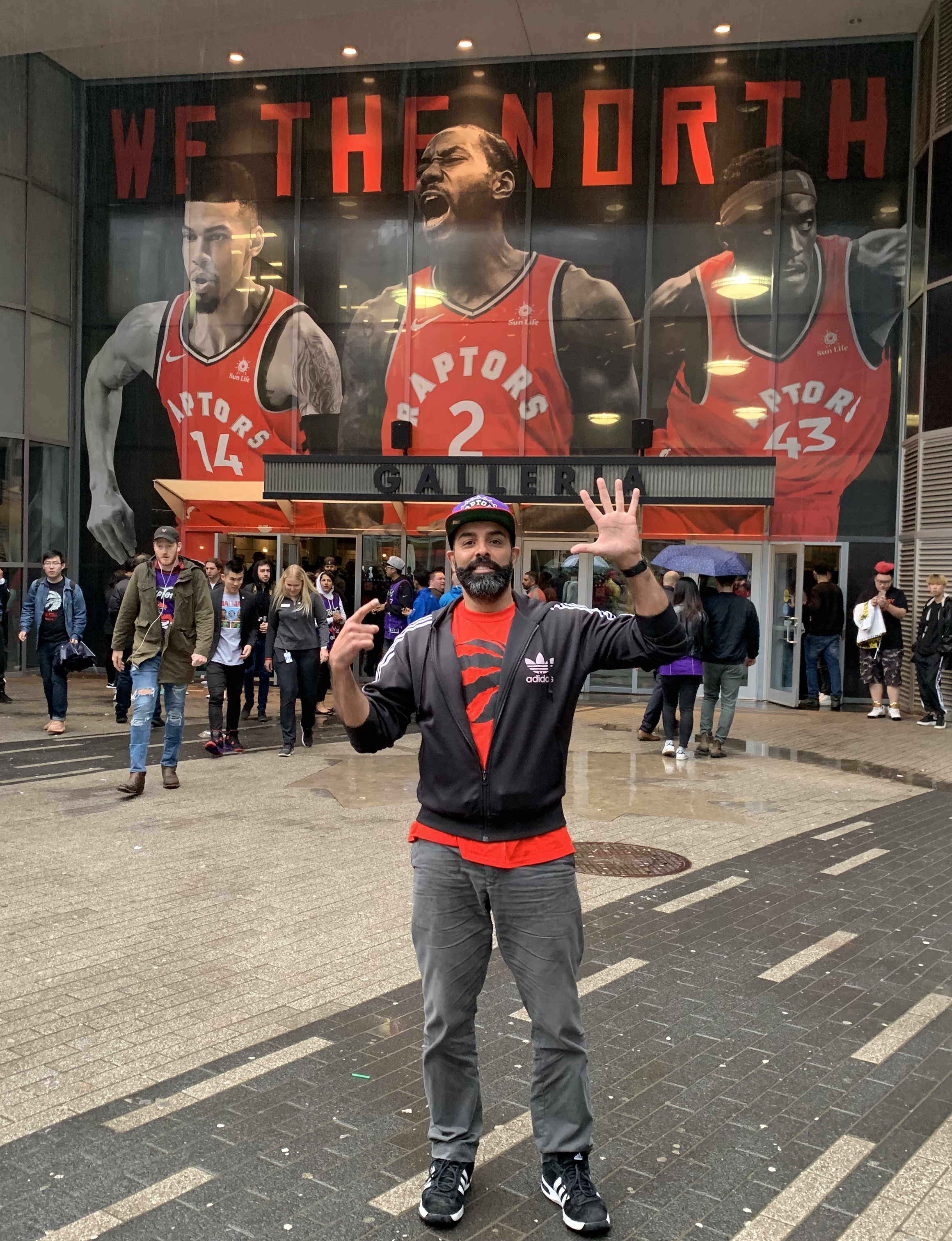 Roger at Raptors We The North